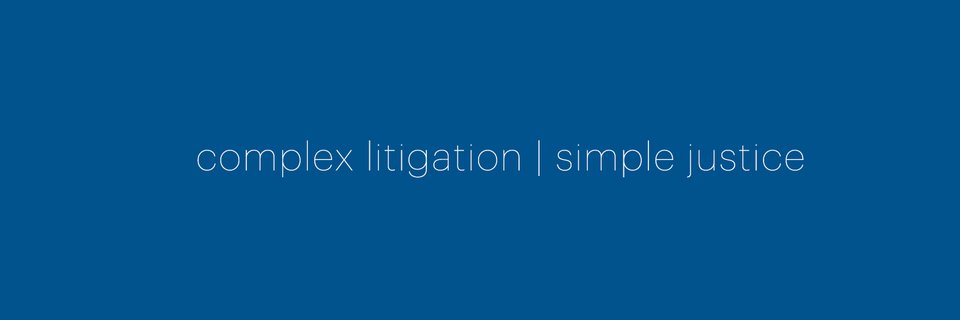 Seeger Weiss LLP's banner