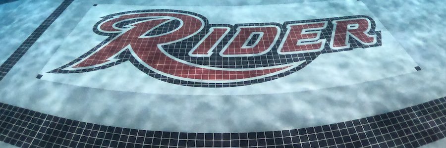 Rider University Swim & Dive team banner