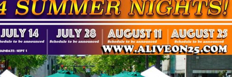 Alive On 25 banner