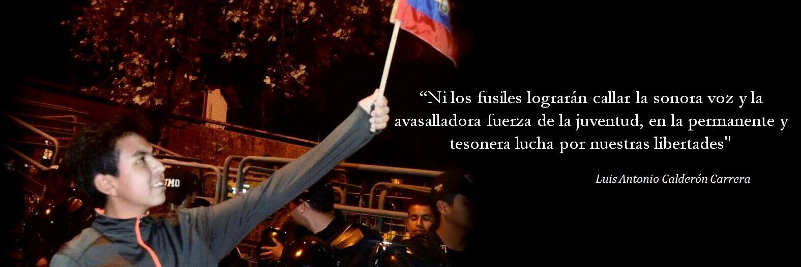 Luis Calderón banner
