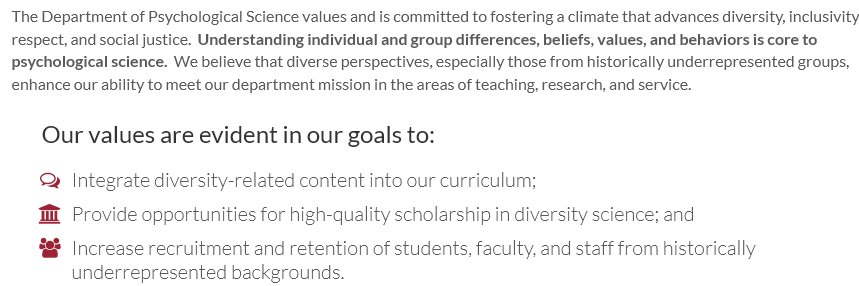 UArk Psychology banner