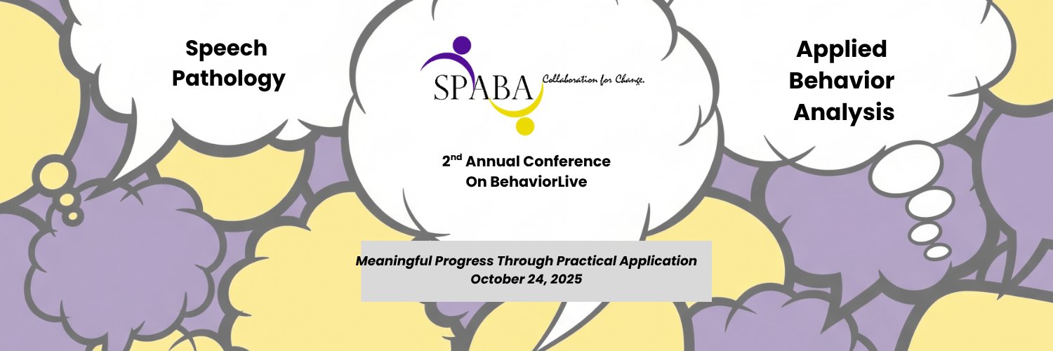 Speech Pathology Applied Behavior Analysis #SPABA's banner