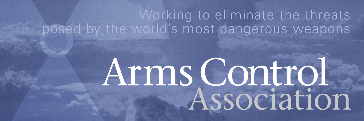 Arms Control Assoc's banner