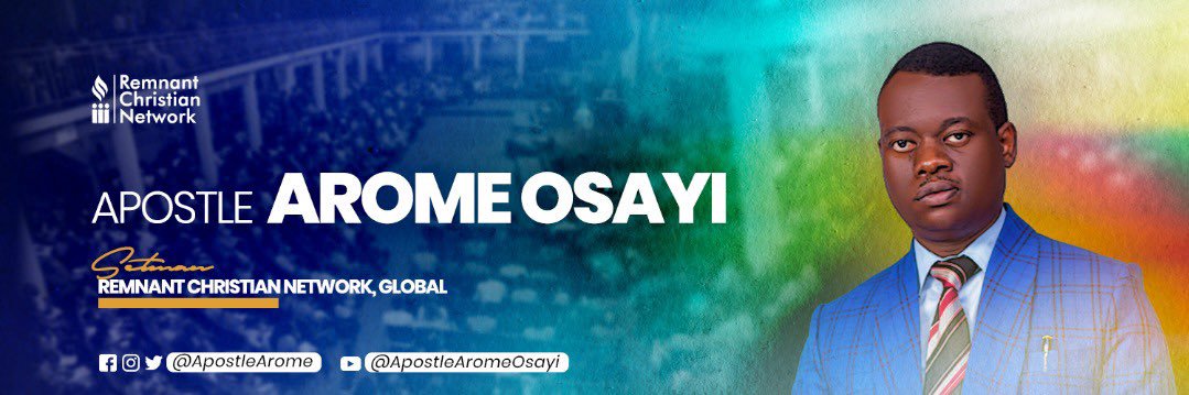 Apostle Arome Osayi's banner