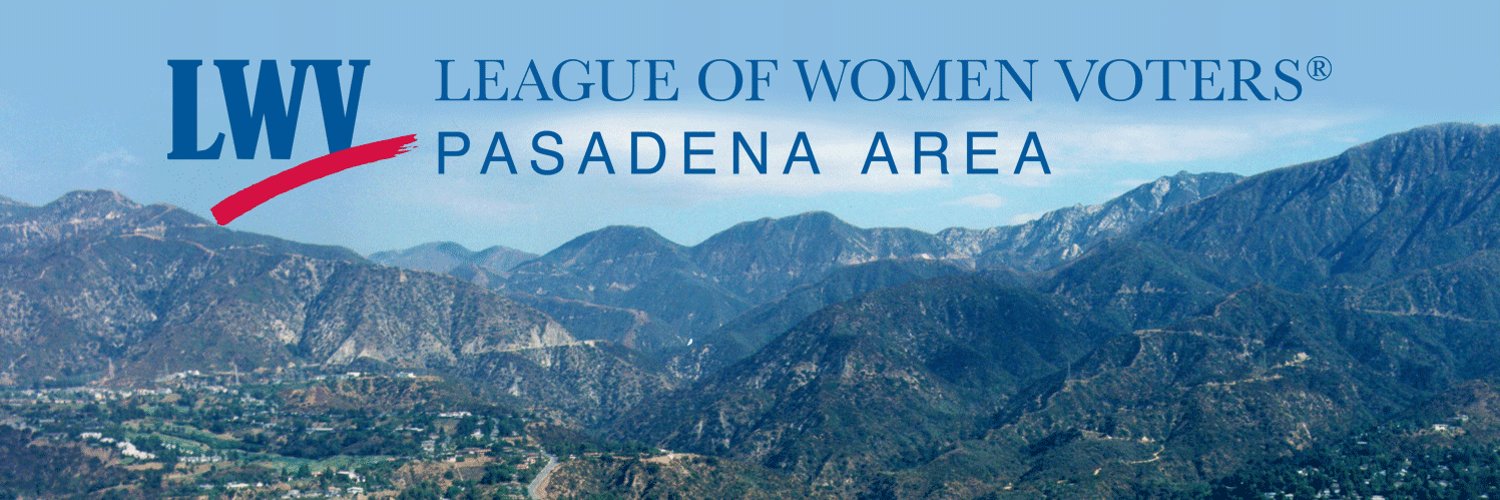 LWV Pasadena Area Profile Banner