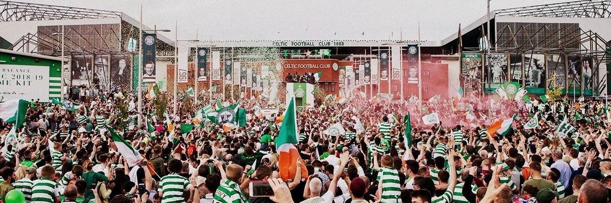 Glasgow's Green & White banner