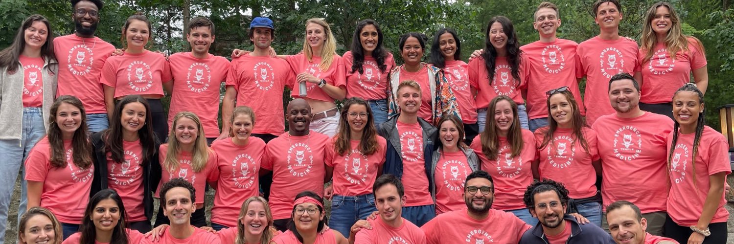 Temple EM Residency banner