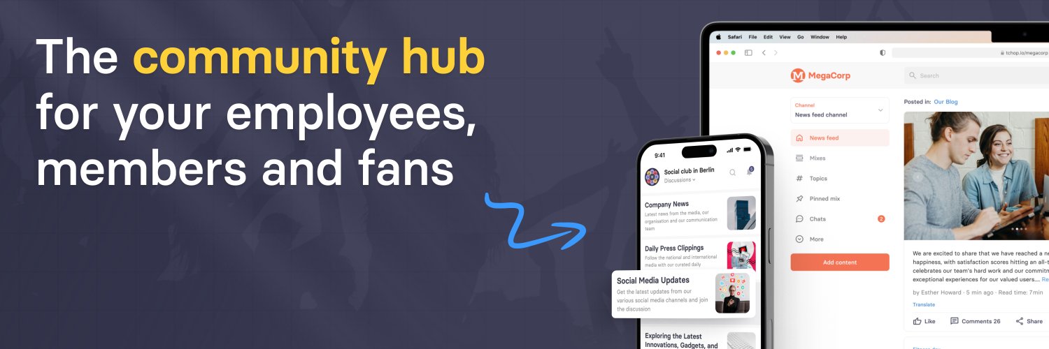 tchop™ - Content. Community. Engagement. banner