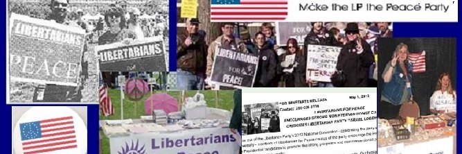 Libertarians for Peace banner