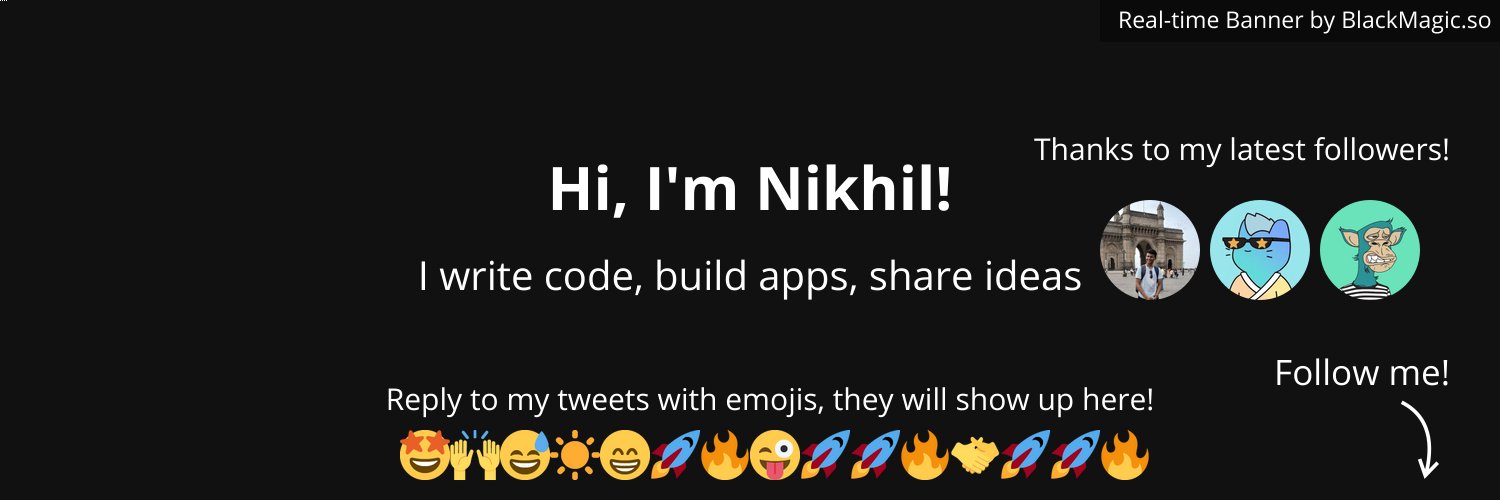 Nikhil 🔥 banner