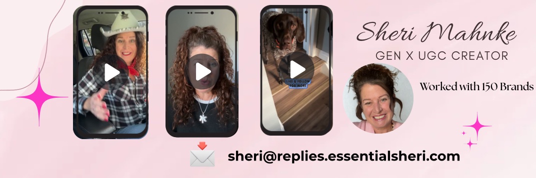 Sheri Mahnke 🩷UGC Creator Gen X banner