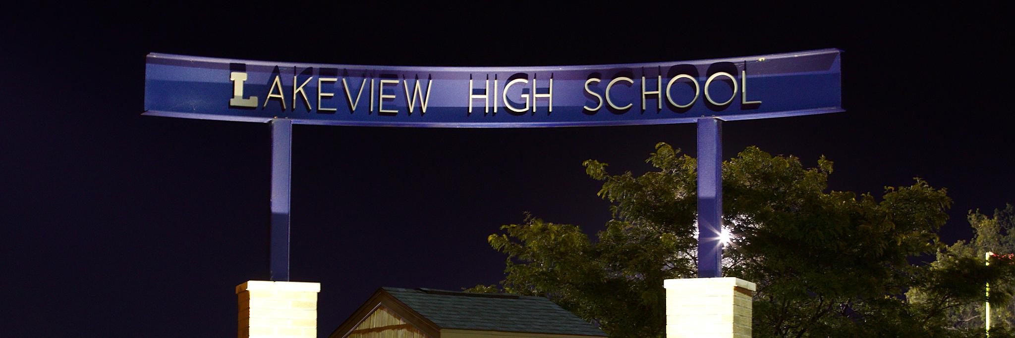 Lakeview High School banner