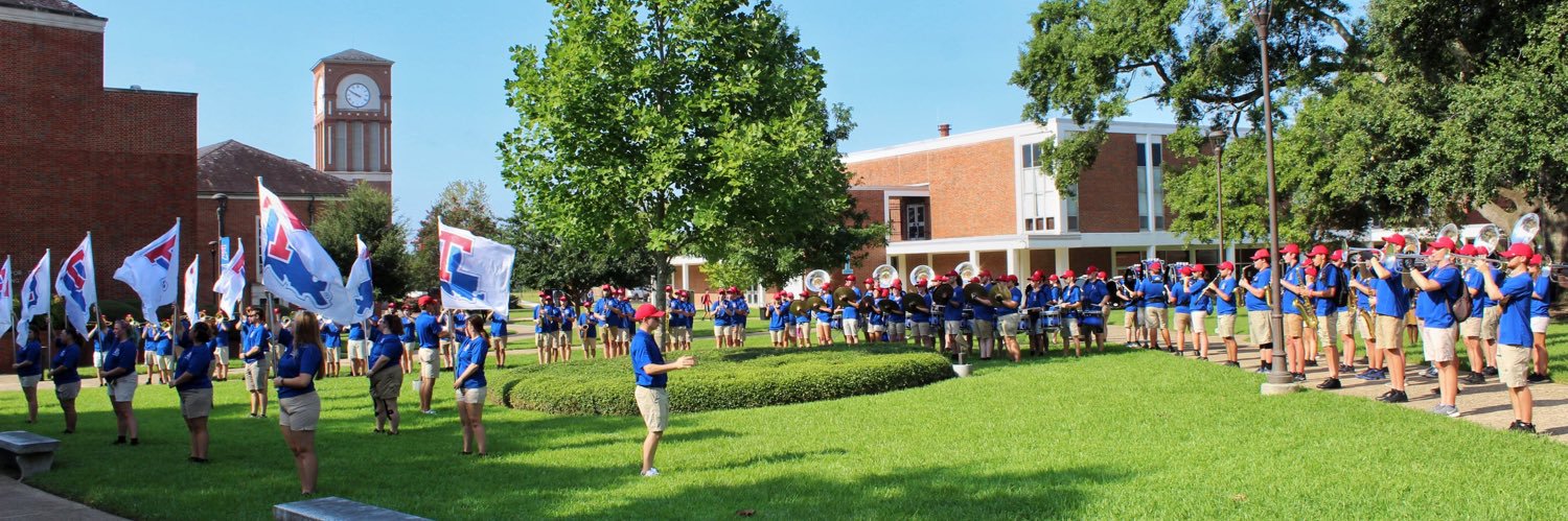 Louisiana Tech Band of Pride banner