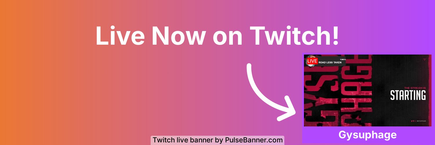 Gysuphage's profile banner image