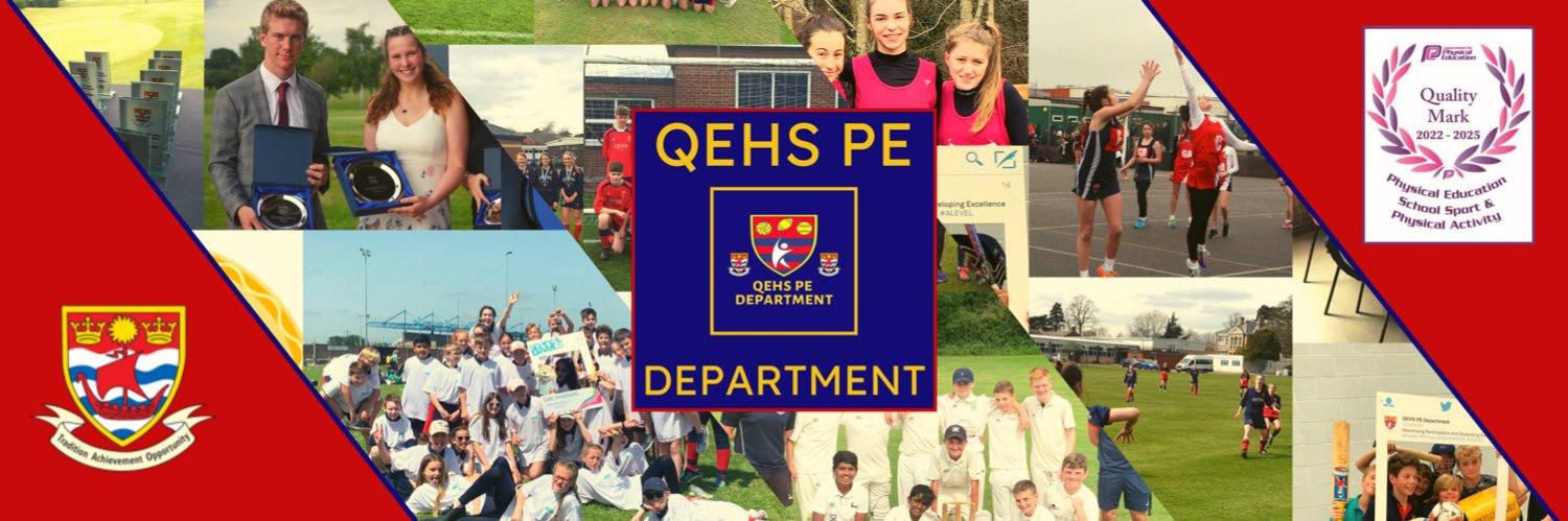QEHS Physical Education and Sport Department banner
