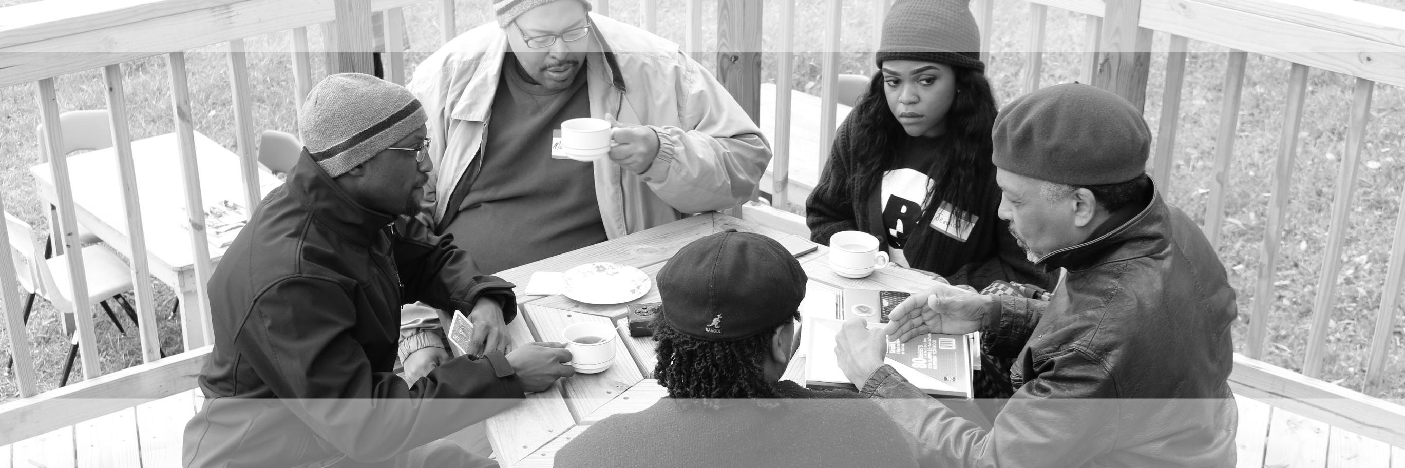 Black Lunch Table banner
