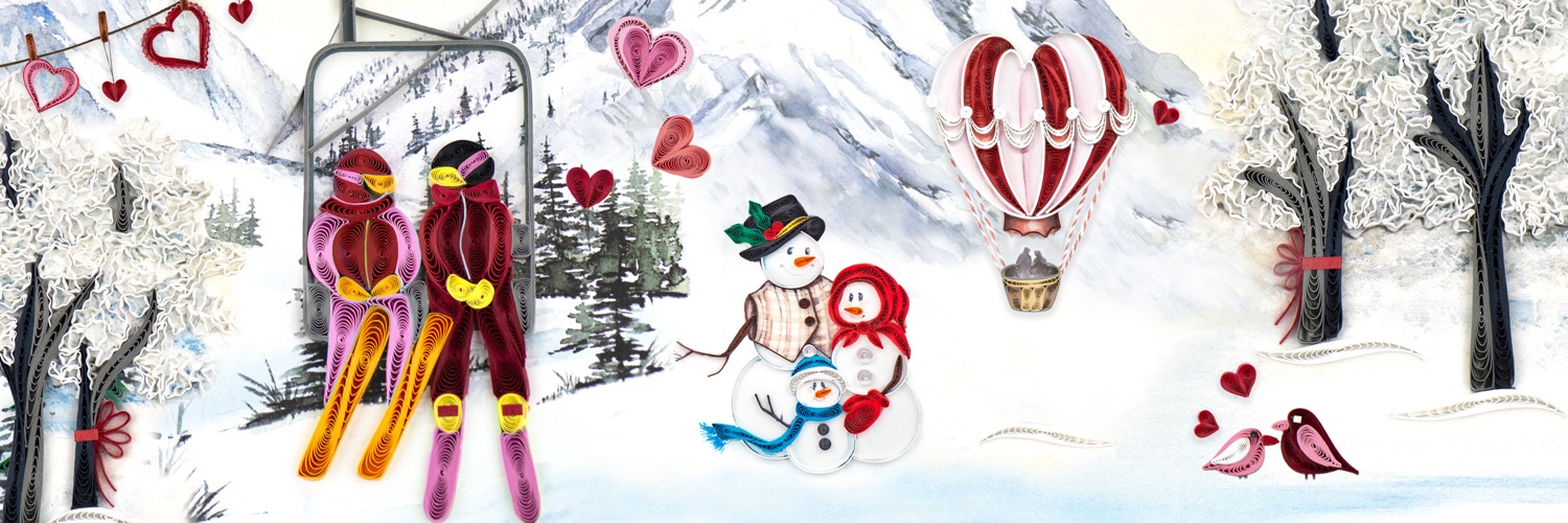 Quilling Card banner