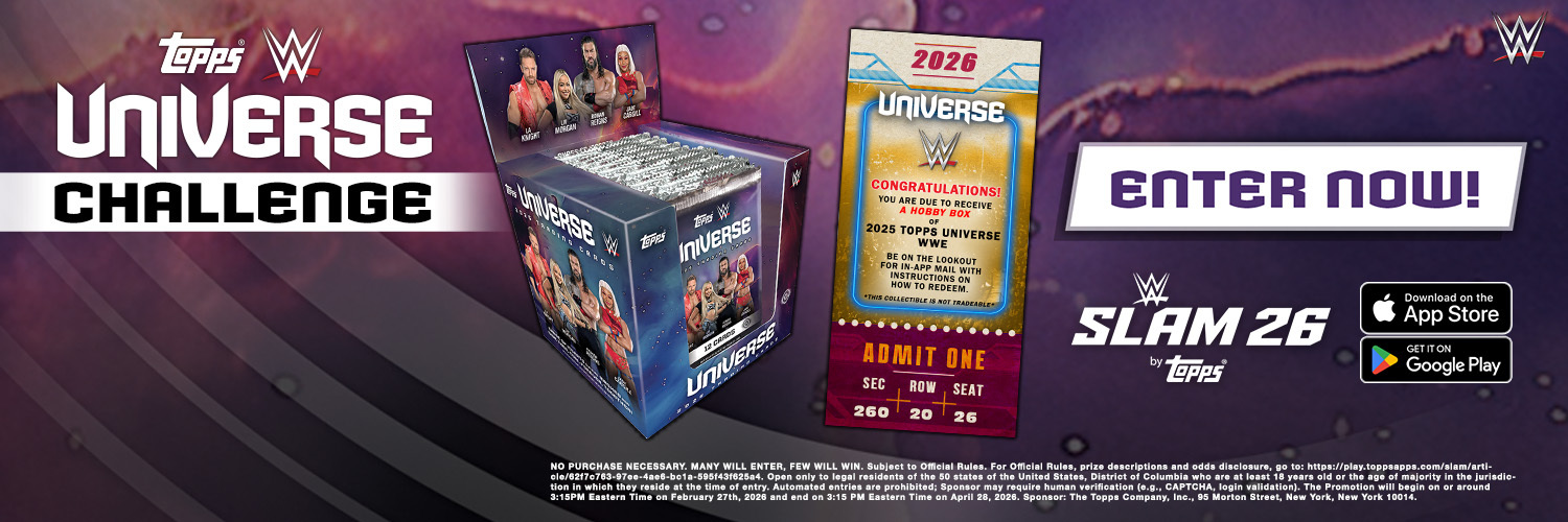 WWE SLAM by Topps® banner