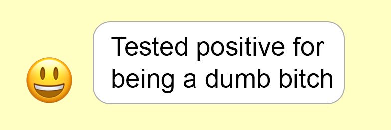 Tested positive for banner