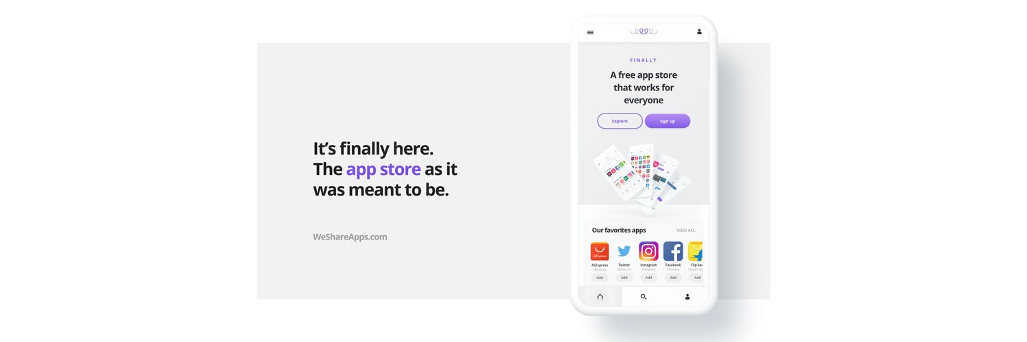 WeShareAppscom's profile banner image
