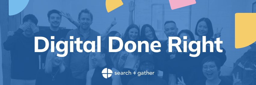 Search + Gather banner