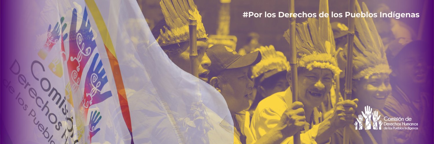 Comisión de DDHH de Pueblos Indígenas de Colombia banner