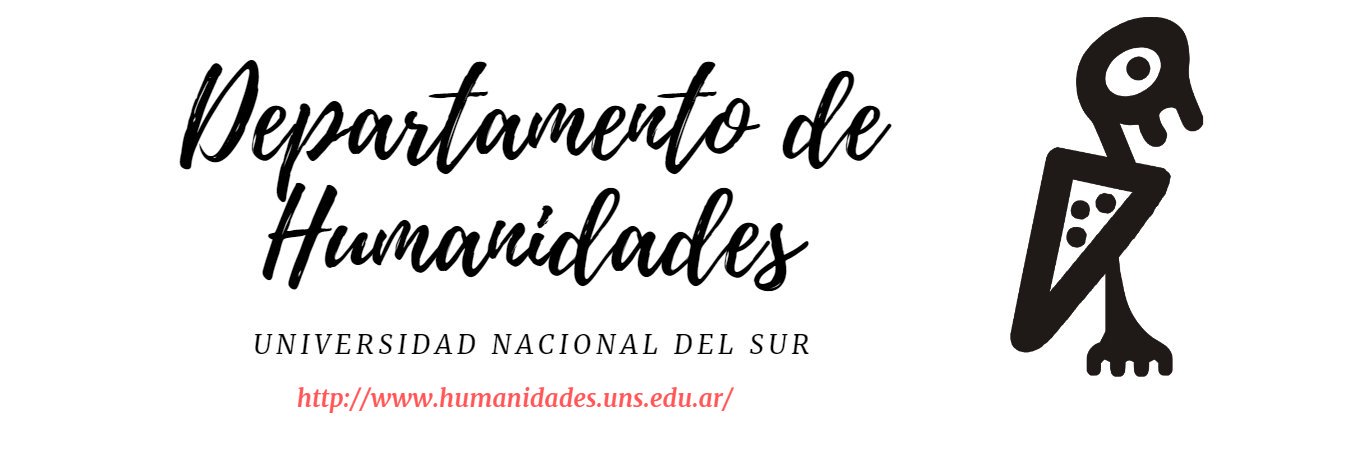 Dpto. de Humanidades UNS banner