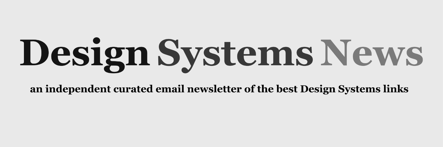 Design Systems News banner