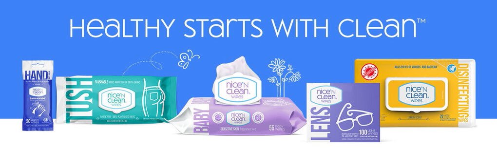 Nice 'N CLEAN Wipes banner