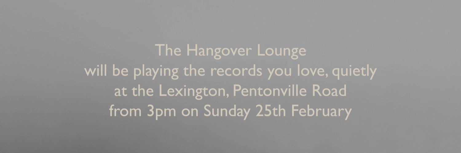 Hangover Lounge banner