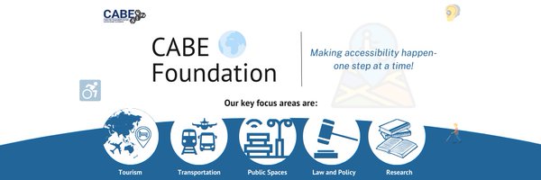 CABE Foundation👩🏻‍🦯 👨🏻‍🦽🚴🏻‍♂️ 🚌 🛴 Profile Banner