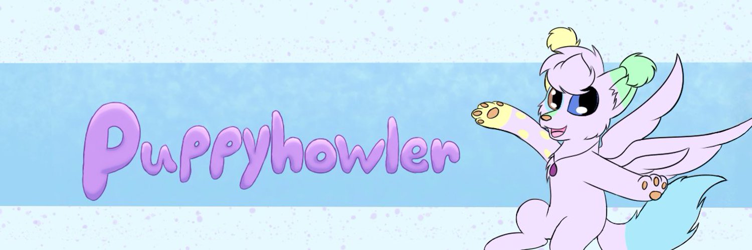 🐾Puppyhowler 🐾 ~COMMISSIONS OPEN~ Profile Banner