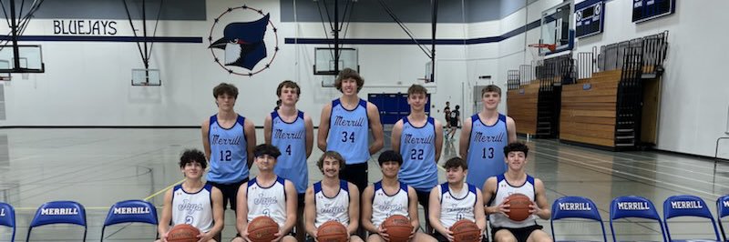 Merrill Basketball banner