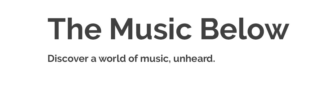 The Music Below banner