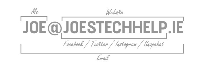 Joe's Tech Help banner