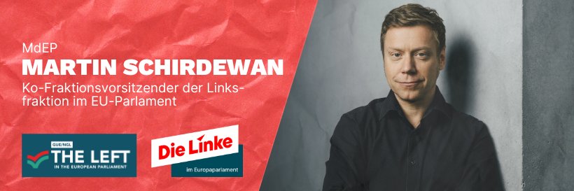 Martin Schirdewan banner