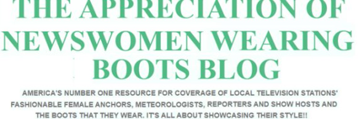 NEWSWOMEN WEARING BOOTS BLOG Profile Banner