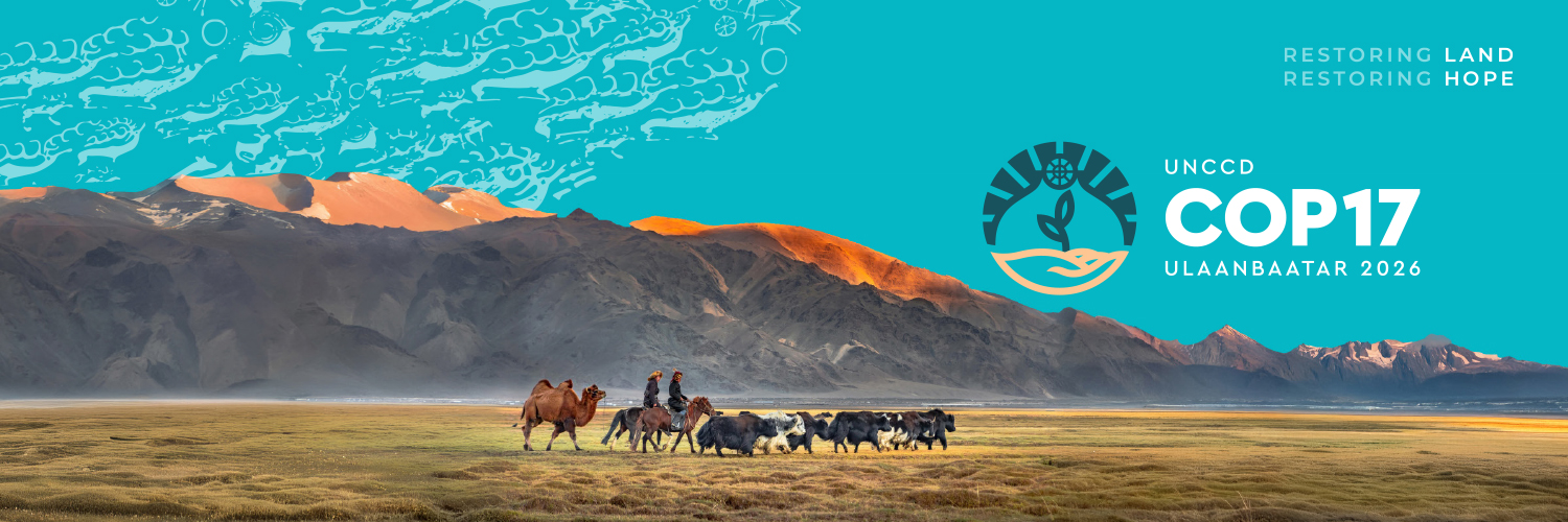 UN Land and Drought banner