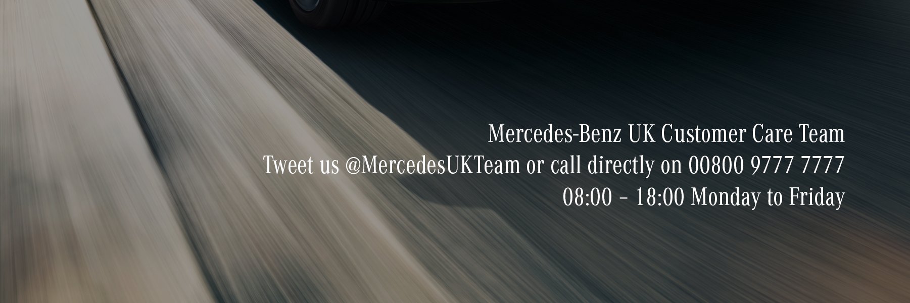 MercedesUK Care Team banner