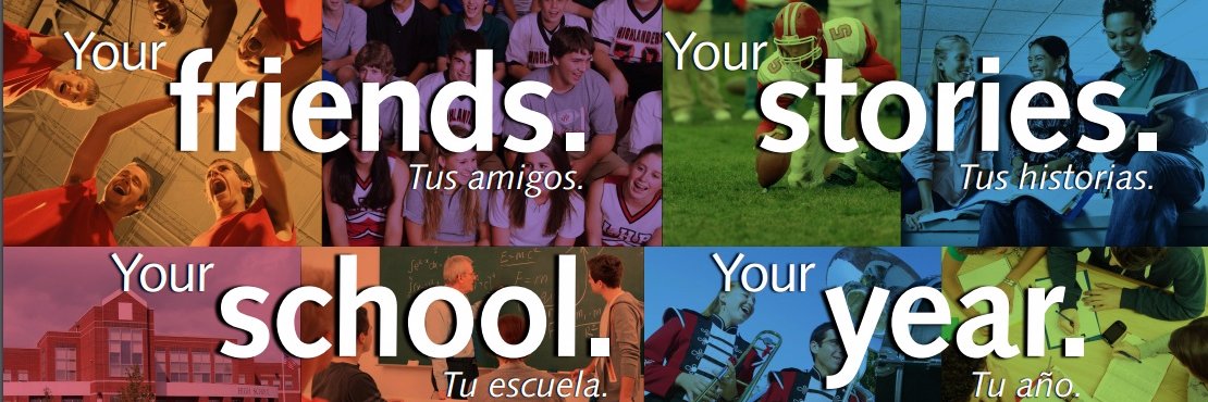 Waltham HS Yearbook banner