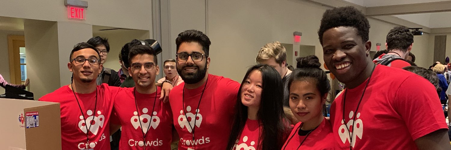 Twitter banner for @Crowds