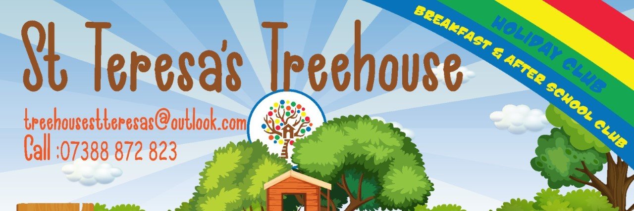 St Teresas Treehouse banner