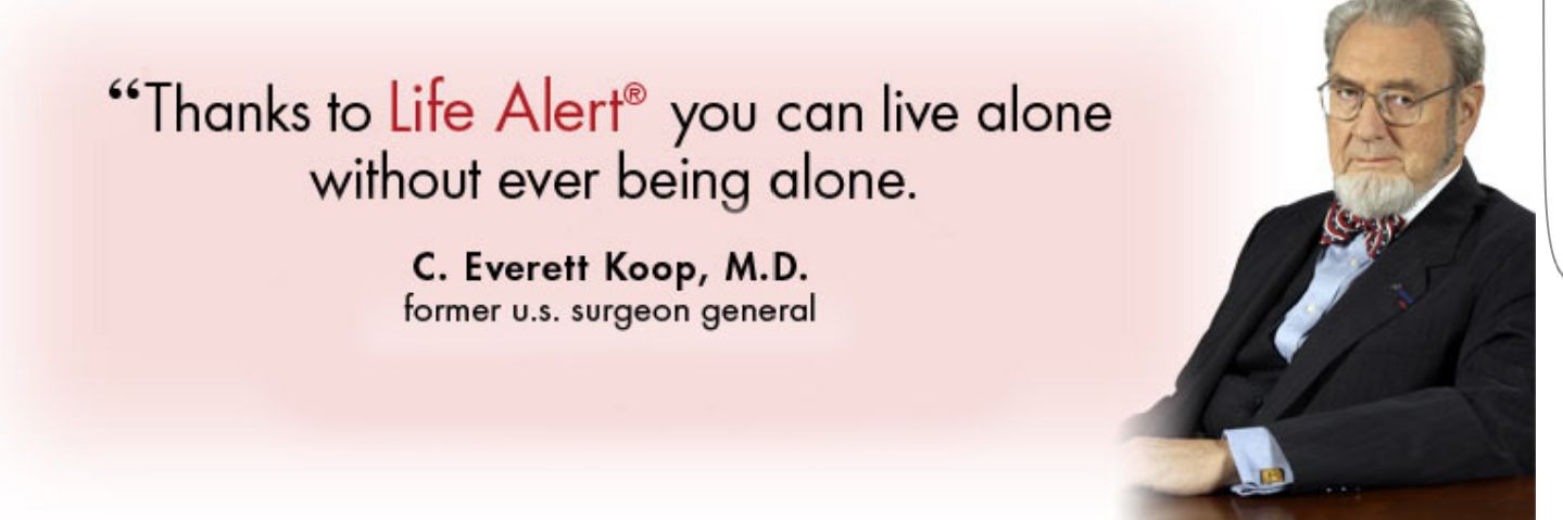 Life Alert 24/7 Help banner