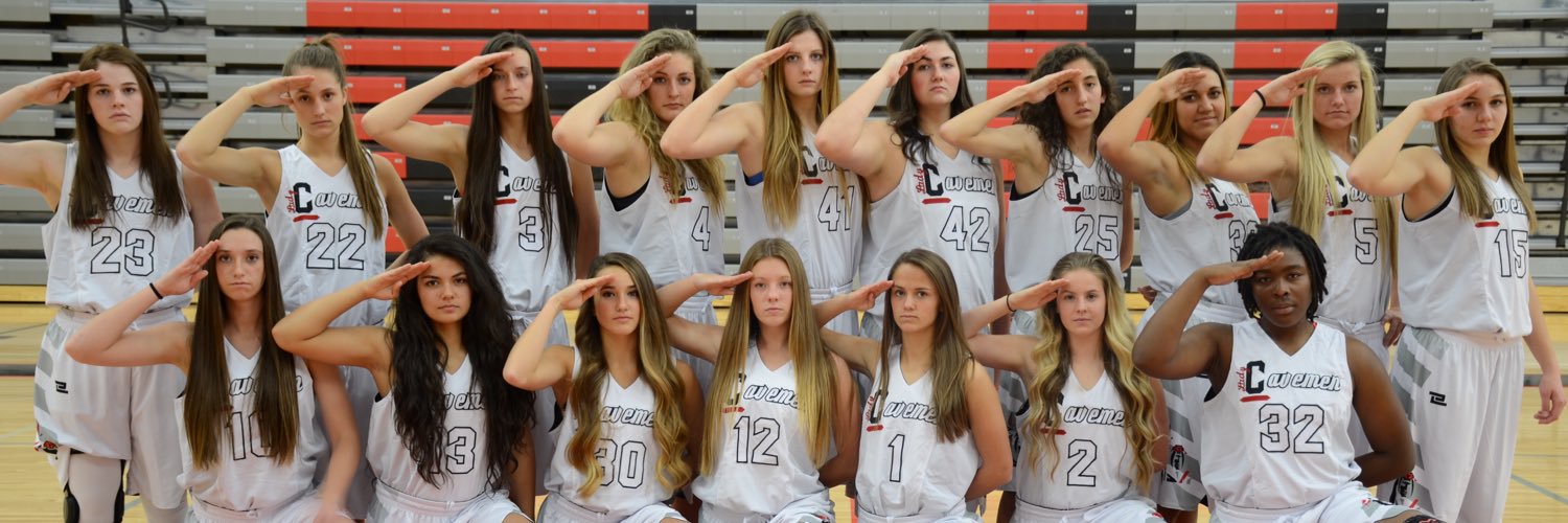 Lady Cavemen BBall banner