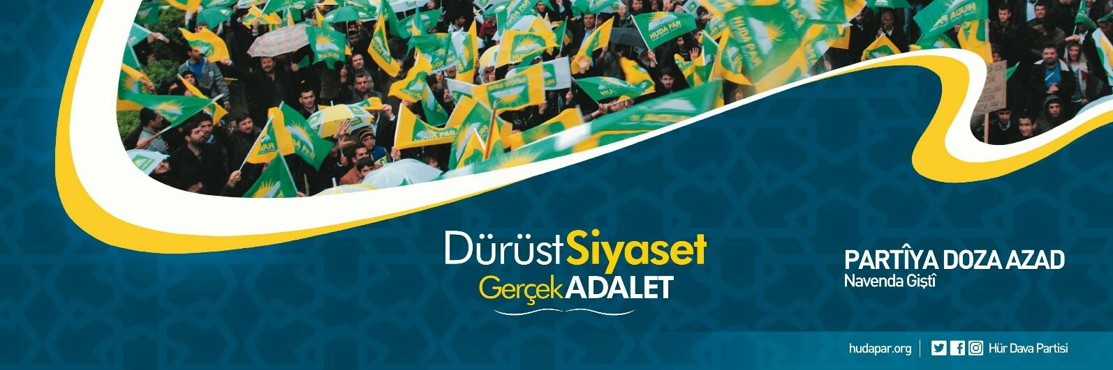 HÜDA PAR Kurdî banner
