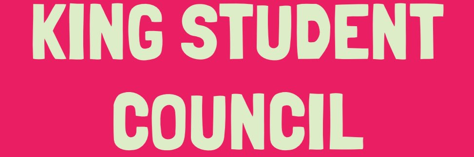 King Student Council banner