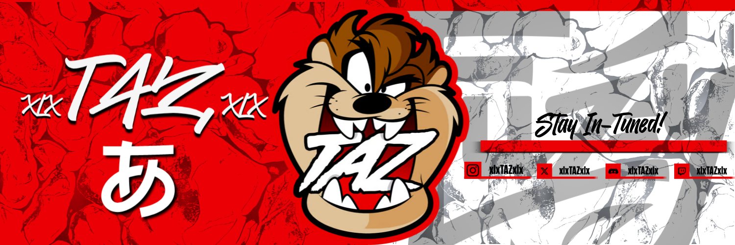 Twitter banner for @xlxTAZxlx