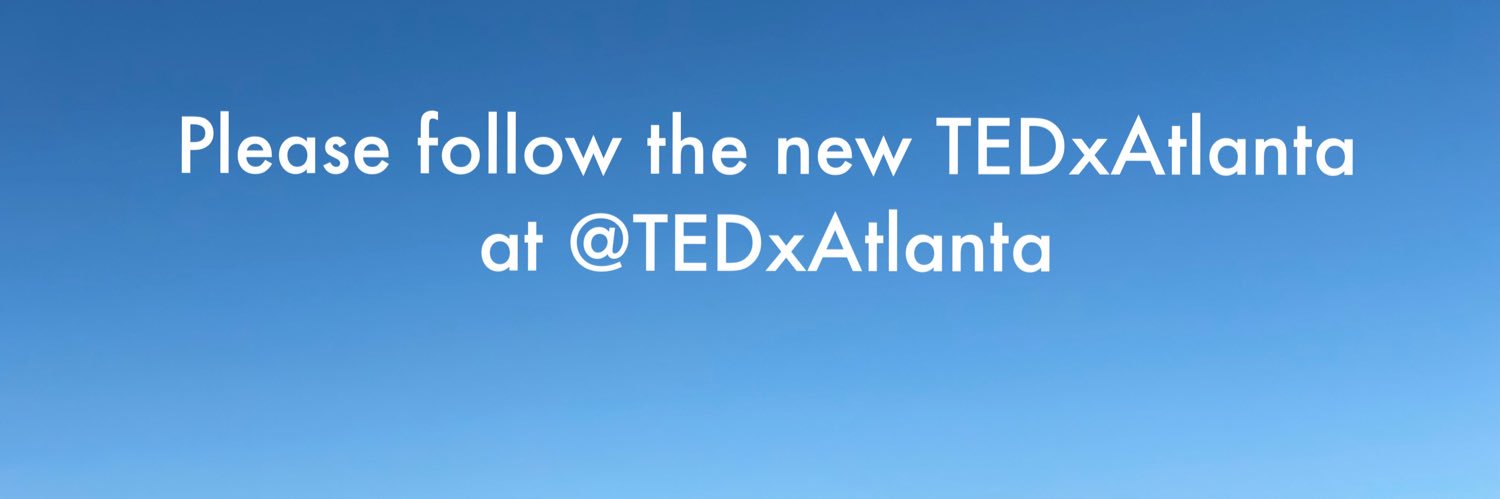 Former TEDxAtlanta handle banner