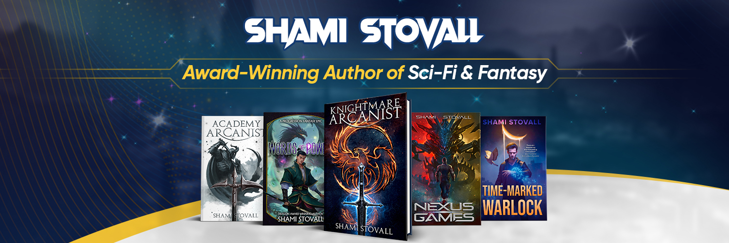 Shami Stovall, Author's banner