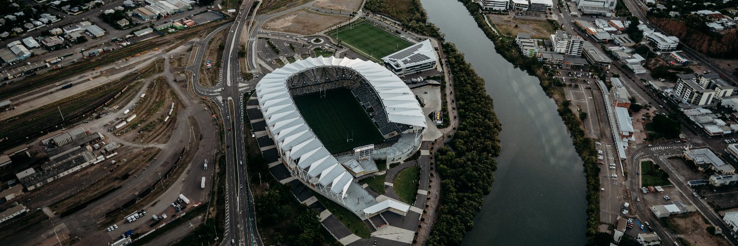 Queensland Country Bank Stadium banner